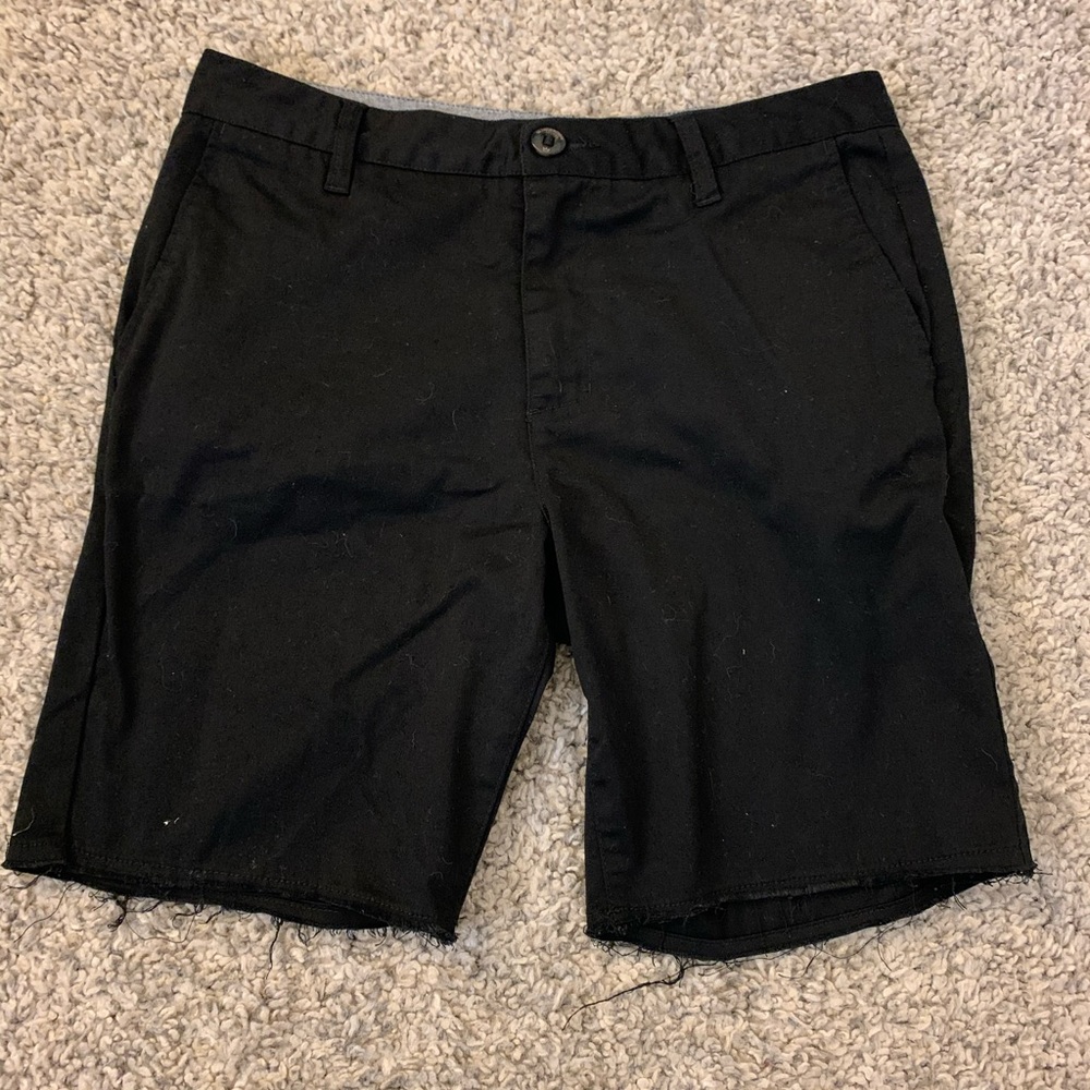 Black blue crown slim chino shorts size 31